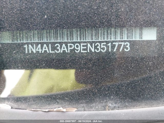 1N4AL3AP9EN351773 Nissan Altima 2.5/2.5 S/2.5 Sl/2.5 Sv