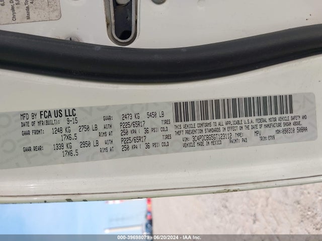 Dodge Journey Sxt 2016 3C4PDCBG5GT123112 Image 9