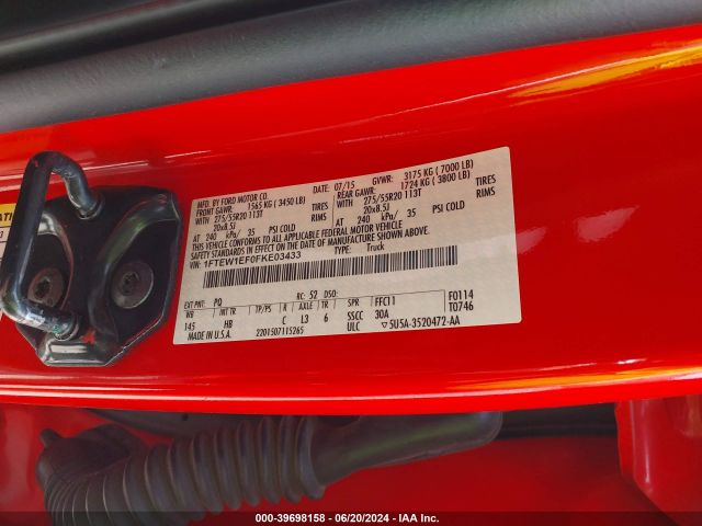 1FTEW1EF0FKE03433 Ford F-150 Lariat