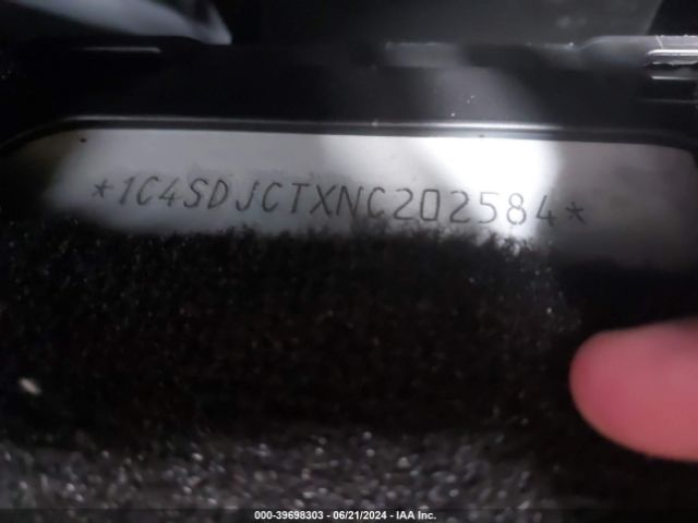 1C4SDJCTXNC202584 Dodge Durango R/t Plus Awd