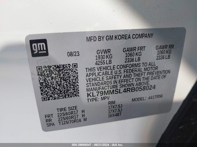 Chevrolet Trailblazer Fwd Ls 2024 KL79MMSL4RB058024 Image 9