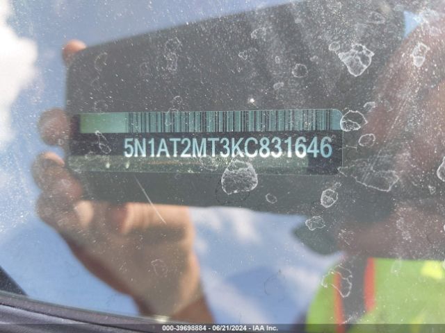 5N1AT2MT3KC831646 Nissan ROGUE SV