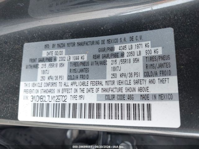 3MVDMBCL7LM129702 Mazda Cx-30 Select Package