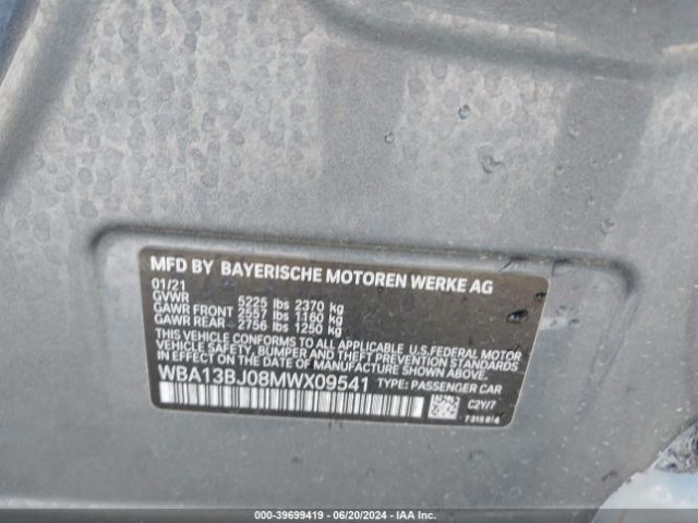WBA13BJ08MWX09541 BMW 530i Xdrive