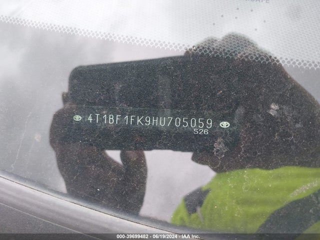Toyota CAMRY XLE 2017 4T1BF1FK9HU705059 Image 9