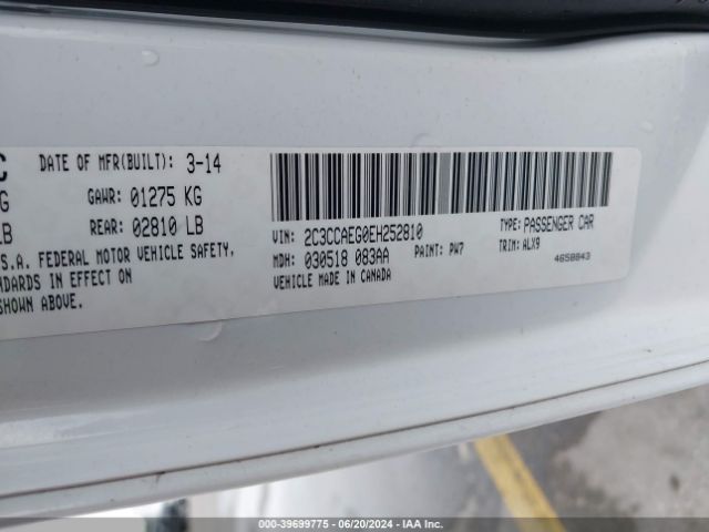 2C3CCAEG0EH252810 Chrysler 300C