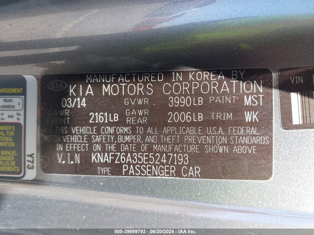 KIA Forte Koup Sx 2014 KNAFZ6A35E5247193 Image 9