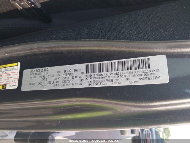 1C4BJWDG6HL704889 Jeep Wrangler Unlimited Sport 4x4