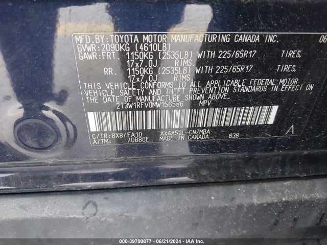 Toyota Rav4 Xle 2021 2T3W1RFV0MW156586 Image 9