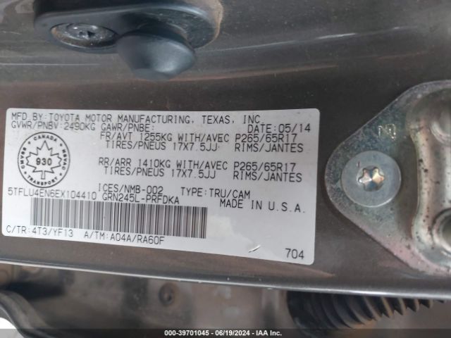 5TFLU4EN6EX104410 Toyota Tacoma Base V6