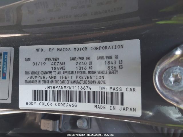 JM1BPANM2K1116674 Mazda Mazda3 Premium Package
