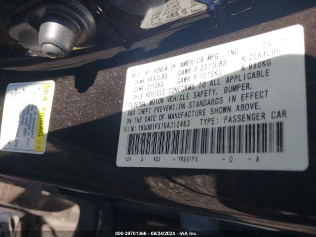 19UUB1F57GA012463 Acura TLX TECH