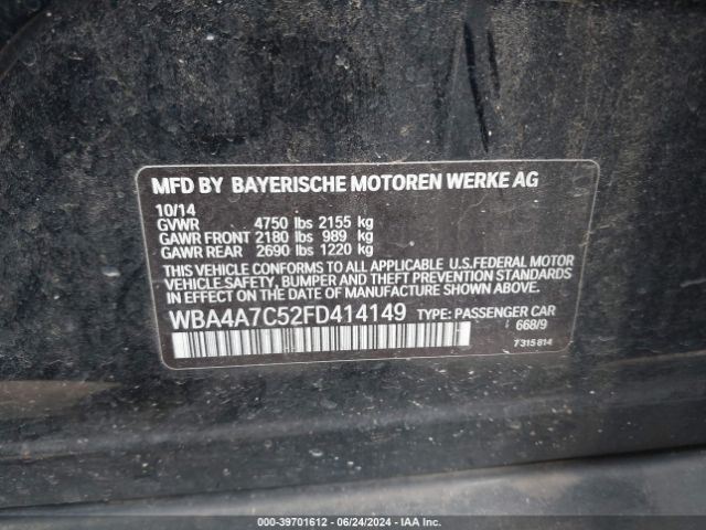 WBA4A7C52FD414149 BMW 428 Gran Coupe Xdrive