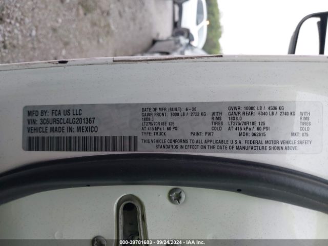 3C6UR5CL4LG201367 RAM 2500