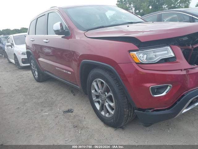 Продажа на аукционе авто 2014 Jeep Grand Cherokee Limited, vin: 1C4RJFBG0EC589249, номер лота: 39701758