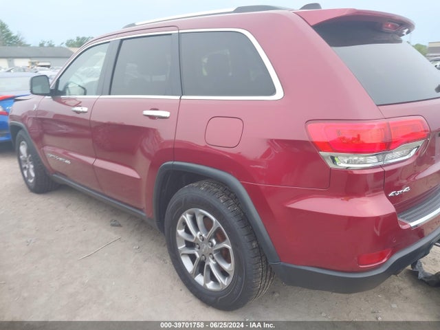 Продажа на аукционе авто 2014 Jeep Grand Cherokee Limited, vin: 1C4RJFBG0EC589249, номер лота: 39701758
