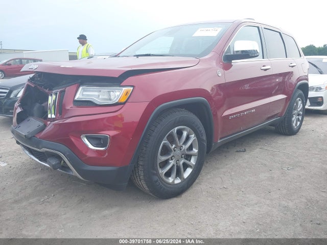 Продажа на аукционе авто 2014 Jeep Grand Cherokee Limited, vin: 1C4RJFBG0EC589249, номер лота: 39701758