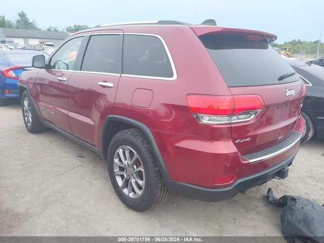 Продажа на аукционе авто 2014 Jeep Grand Cherokee Limited, vin: 1C4RJFBG0EC589249, номер лота: 39701758