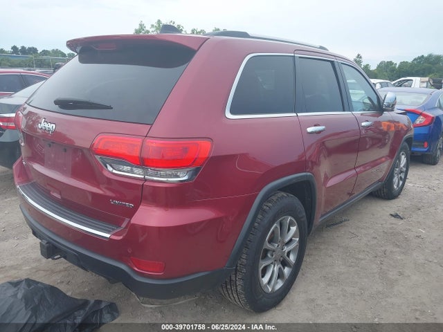 Продажа на аукционе авто 2014 Jeep Grand Cherokee Limited, vin: 1C4RJFBG0EC589249, номер лота: 39701758