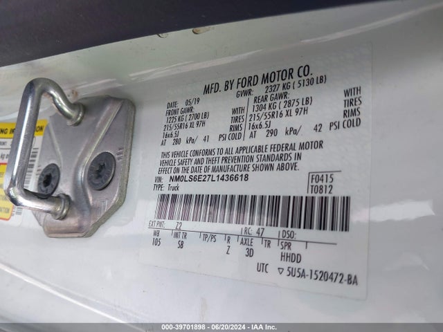 Ford Transit Connect Xl 2020 NM0LS6E27L1436618 Image 9