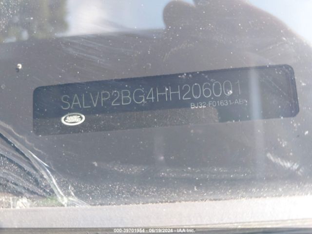 SALVP2BG4HH206001 Land Rover Range Rover Evoque Se/se Premium
