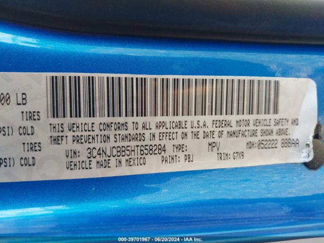 3C4NJCBB5HT658284 Jeep New Compass Latitude Fwd