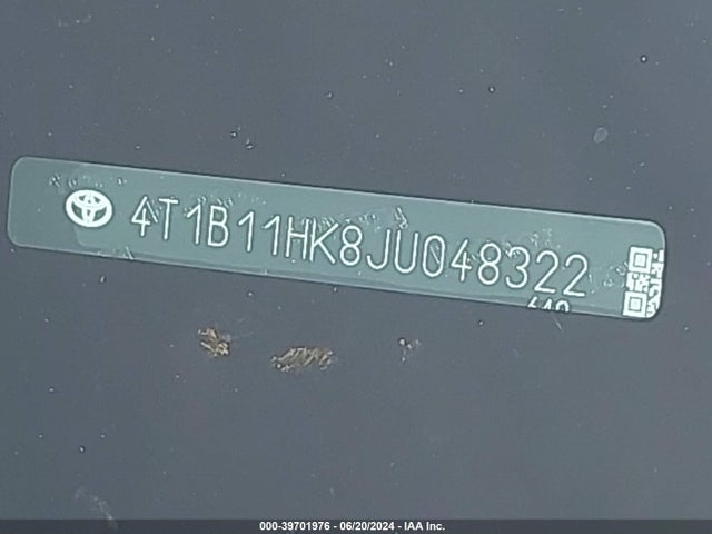 Toyota CAMRY SE 2018 4T1B11HK8JU048322 Image 9