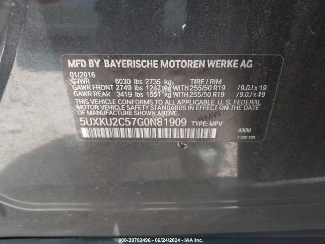 5UXKU2C57G0N81909 BMW X6 Xdrive35i
