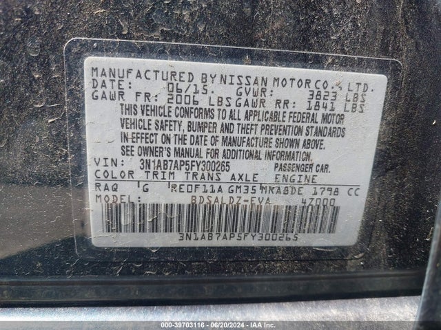 Nissan SENTRA SV 2015 3N1AB7AP5FY300265 Image 9