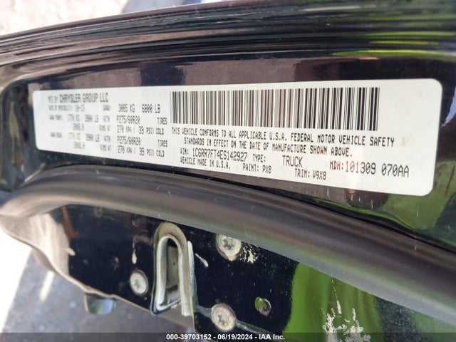 RAM 1500 Express 2014 1C6RR7FT4ES142927 Image 9