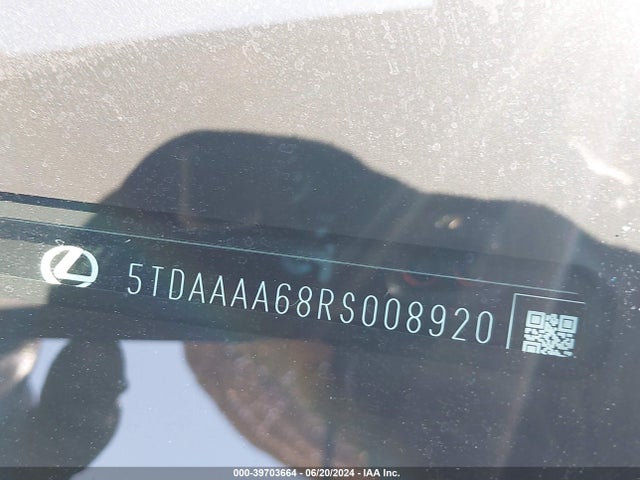 5TDAAAA68RS008920 Lexus Tx 350 Premium