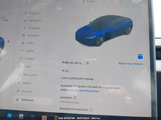 5YJ3E1EA0RF749448 Tesla Model 3 Rear-wheel Drive