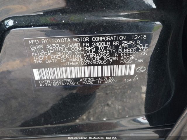 JTHBA1D27K5090517 Lexus IS 300