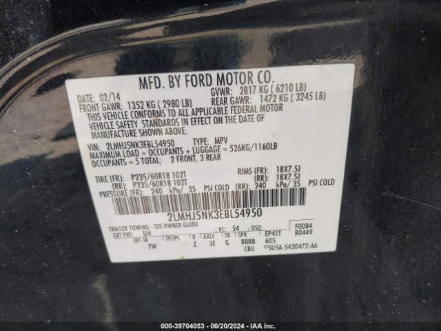 2LMHJ5NK3EBL54950 Lincoln Mkt Livery