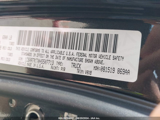 RAM 1500 Express  4x4 5'7 Box 2017 1C6RR7KT0HS507713 Image 9
