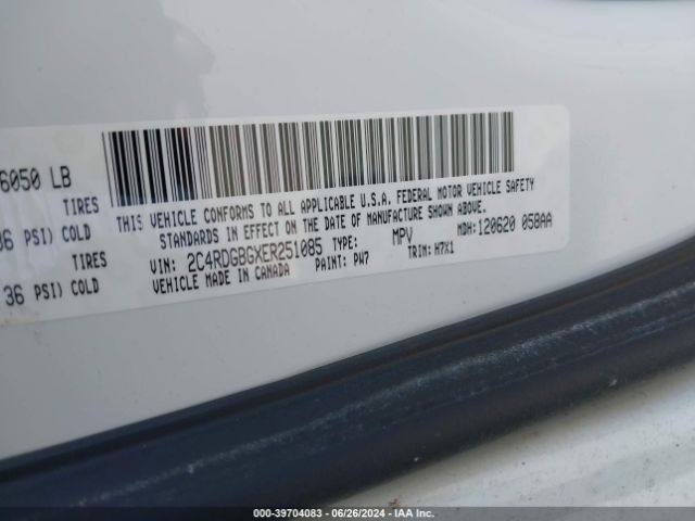 2C4RDGBGXER251085 Dodge Grand Caravan American Value Pkg