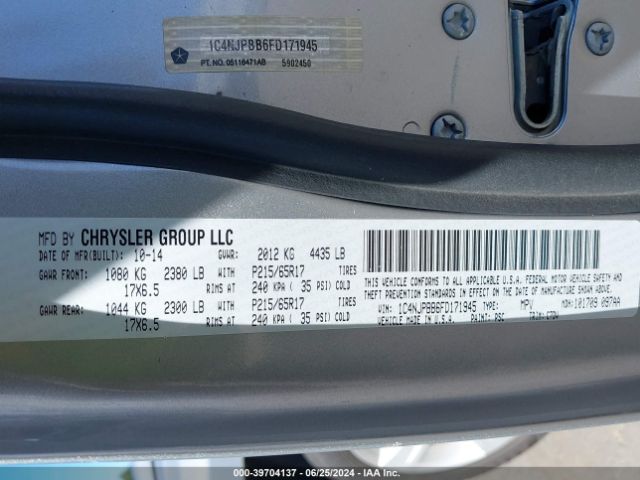 1C4NJPBB6FD171945 Jeep Patriot Sport
