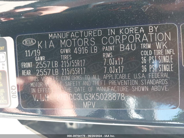 KIA Niro Ev Ex 2019 KNDCC3LG3K5028878 Image 9