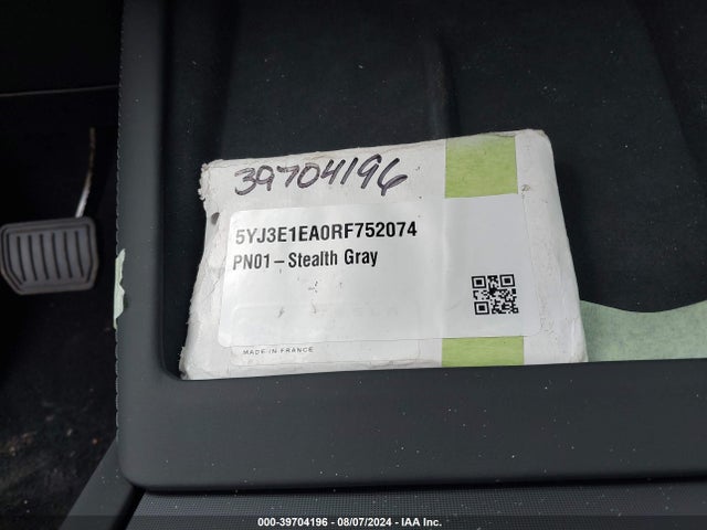 2024 TESLA MODEL 3 5YJ3E1EA0RF752074 Photo 10