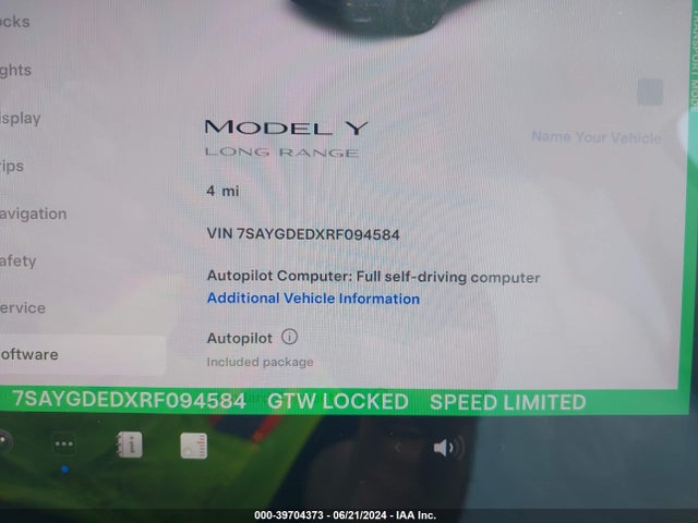 2024 TESLA MODEL Y 7SAYGDEDXRF094584 Photo 6