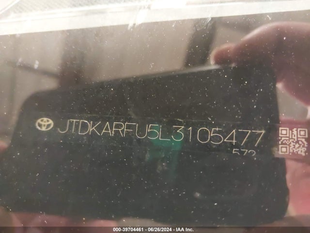 JTDKARFU5L3105477 Toyota Prius Limited