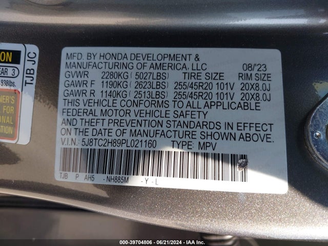 Acura Rdx A-spec Advance Package 2023 5J8TC2H89PL021160 Image 9