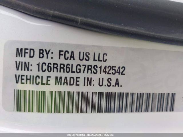 1C6RR6LG7RS142542 RAM 1500 Classic Warlock  4x2 5'7 Box