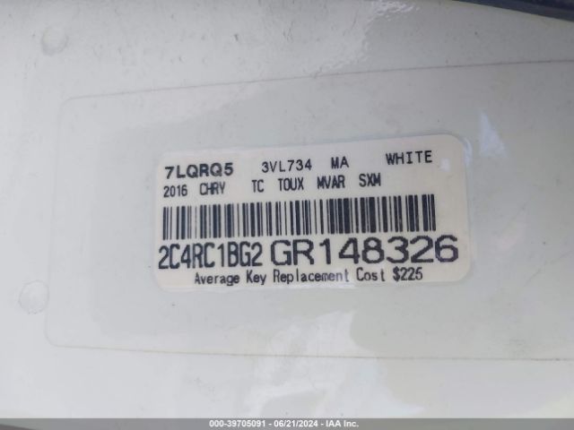 2C4RC1BG2GR148326 Chrysler Town & Country Touring