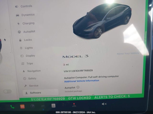 2024 TESLA MODEL 3 5YJ3E1EA1RF768929 Photo 6