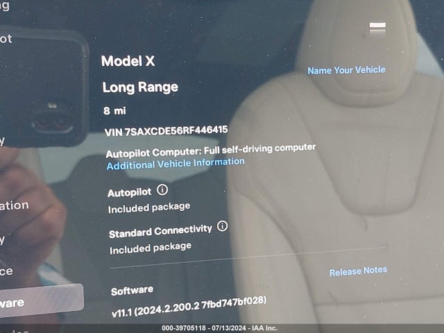 Tesla Model X Long Range 2024 7SAXCDE56RF446415 Image 7
