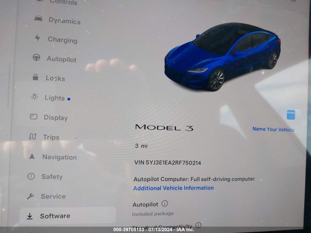 2024 TESLA MODEL 3 5YJ3E1EA2RF750214 Photo 6