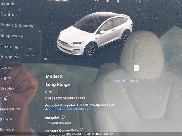 7SAXCDE51RF443387 Tesla Model X Long Range
