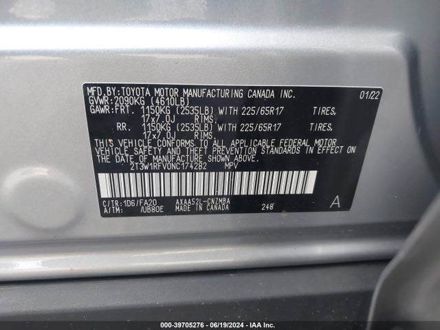 Toyota Rav4 Xle 2022 2T3W1RFV0NC174282 Image 9