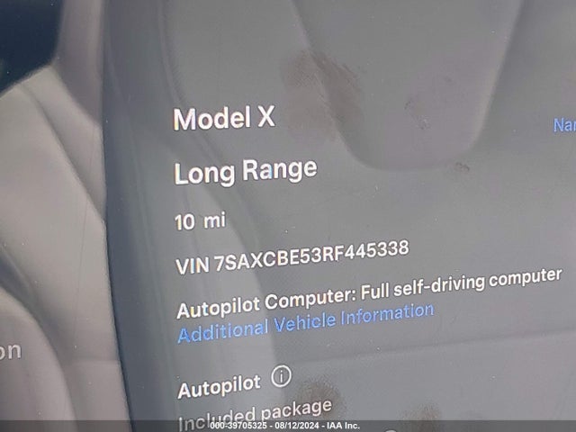 2024 TESLA MODEL X 7SAXCBE53RF445338 Photo 6
